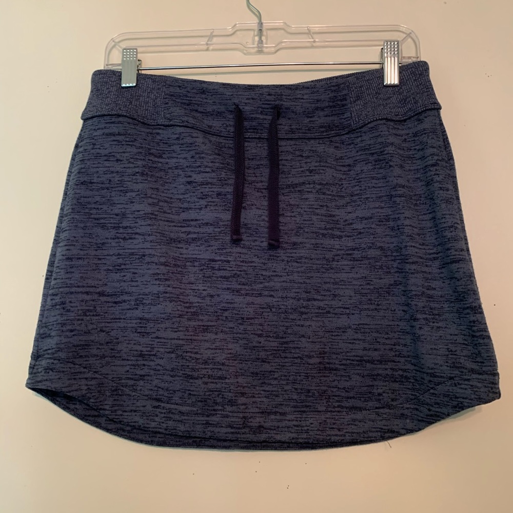 Athleta Navy Downplay Drawstring Skirt Sz M